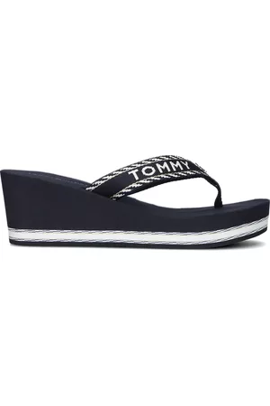Tommy Hilfiger Dames Teenslippers - Teenslippers Tommy Webbing H Wedge Dames