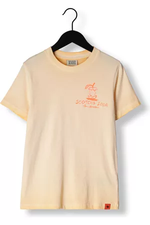 Scotch&Soda Jongens Poloshirts - T-shirt Regular FIT Short Sleeved WAshed Artwork Jongens