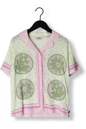 Scotch&Soda Meisjes Korte Mouwen Blouses - Blouse Placed ALL Over Printed Short Sleeved Shirt Meisjes