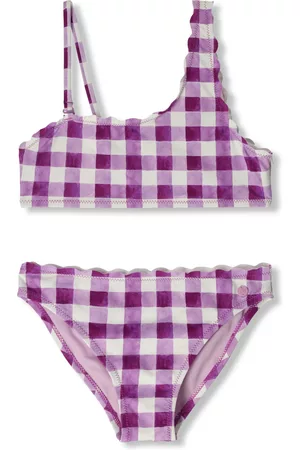 Scotch&Soda Dames Bikini's - Printed Check Scallop Edge One-Shoulder Bikini Meisjes