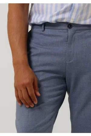 SELECTED Heren Pantalon - Pantalon Slhslim-Timeliam LT BLU Struc TRS Flex B Heren