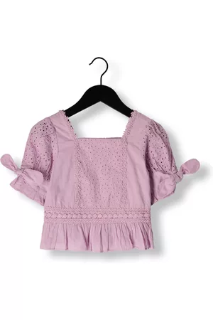 Scotch&Soda Meisjes Borderie Blouses - Blouse Short Sleeved Broderie Anglaise TOP Meisjes