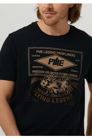 PME Legend Heren Poloshirts - T-shirt Short Sleeve R-Neck Single Jersey LW Play Heren