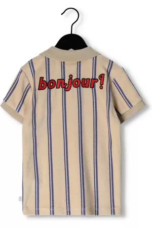 CarlijnQ Jongens Poloshirts - Polo Stripes - Polo T-Shirt WT Embroidery Jongens