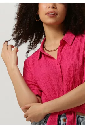 ANOTHER LABEL Dames Katoenen Blouses - Blouse Bois Cotton Shirt S/S Dames