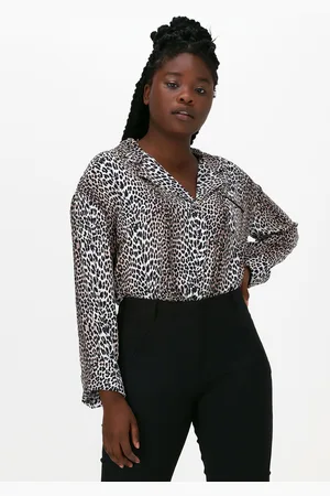 Notes Du Nord Dames Blouses Alicia Leopard Shirt - - Maat 34