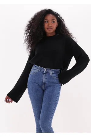 Calvin Klein Dames Truien & Vesten Fluffy Wide Open Sleeves Sweater - - Maat XS