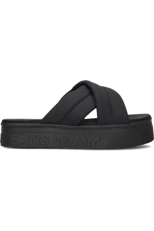 Tommy Hilfiger Dames Slippers Lettering Flatform - - Maat 37