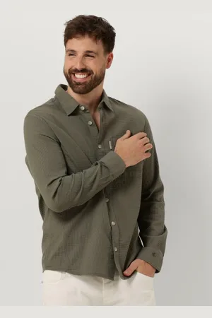 Cast Iron Heren Hemden Long Sleeve Shirt Square Structure Regular Fit - - Maat XXL