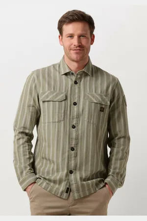 PME Legend™ Heren Hemden Long Sleeve Shirt Yarn Dyed Stripe - - Maat XL