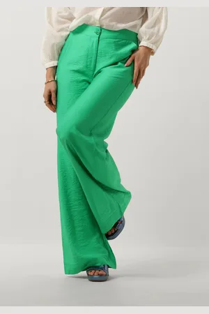 POM Amsterdam Dames Broeken Lush Green Pants - - Maat 34