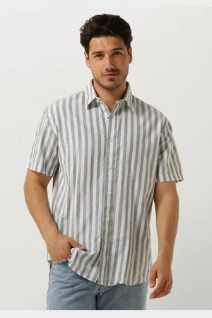 SELECTED Heren Hemden Slhregnew-linen Shirt Ss Classic - - Maat XL