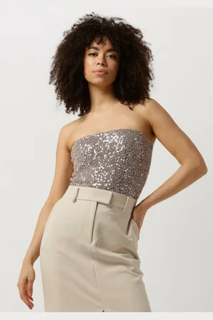 Second Female Dames Tops & T-shirts Dazzling Tube Top - - Maat XL