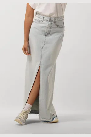 Catwalk Junkie Dames Rokken Maxi Denim Skirt - - Maat 34