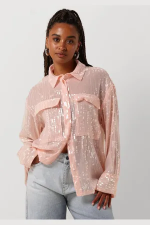 Alix the label Dames Blouses Ladies Woven Sequin Blouse - - Maat XS