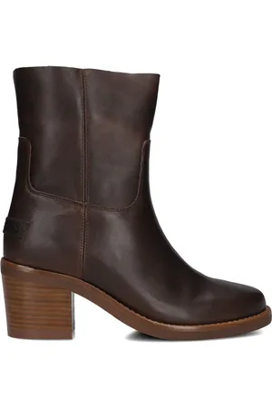 Shabbies Amsterdam Dames Enkellaarsjes Puk Ankie - - Maat 37