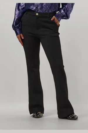 POM Amsterdam Dames Broeken Pants - Liv Black - - Maat 36