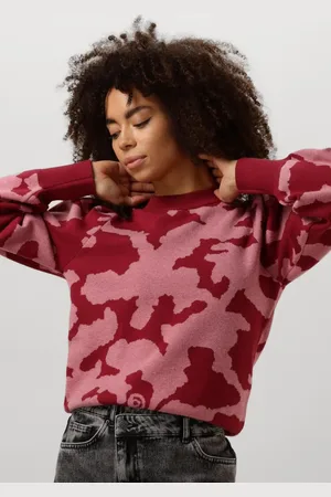 POM Amsterdam Dames Truien & Vesten Camo Red - - Maat 34