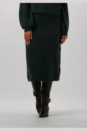 POM Amsterdam Dames Rokken Skirt - Teal Green - - Maat 34