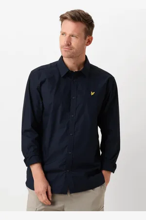Lyle & Scott Heren Hemden Long Sleeve Poplin - - Maat XS
