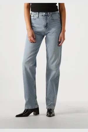Calvin Klein Dames Jeans High Rise Straight - - Maat 25/32