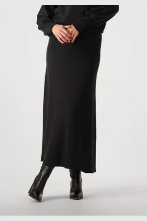 Y.A.S Dames Rokken Yasfonny Hw Ankle Knit Skirt - - Maat XL
