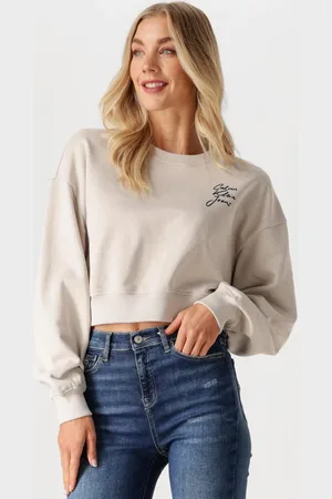 Calvin Klein Dames Truien & Vesten Script Institutional Crewneck - - Maat XL