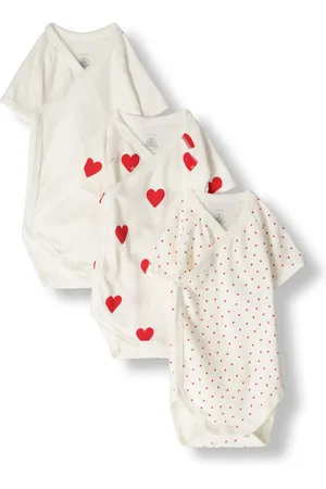 Petit Bateau Baby Rompers 3 Bodies Naiss Mc - - Maat 46