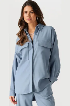 Minus Dames Blouses Livina Oversized Shirt - - Maat 34