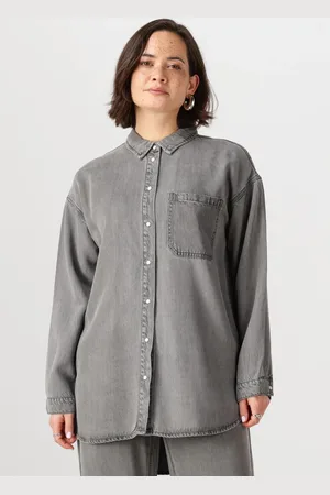 Object Dames Blouses Objframe L/s Lo Shirt - - Maat XL