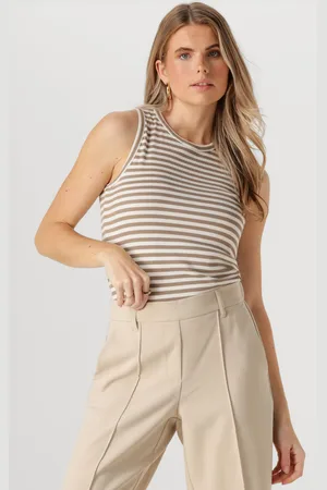 NUKUS Dames Tops & T-shirts Stefania Singlet Stripes - - Maat XL