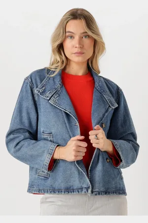 Object Dames Jassen Objtilla Gro L/s Lo Denim Jacket - - Maat XL