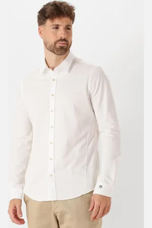 Cast Iron Heren Hemden Long Sleeve Shirt Twill Jersey 2 Tone - - Maat XL