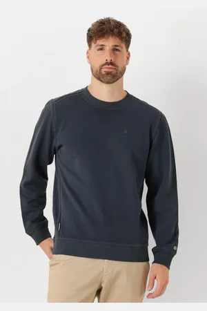 Cast Iron Heren Truien & Vesten Long Sleeve R-neck Regular Fit Twill - - Maat XL