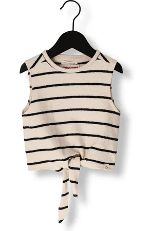Your Wishes Meisjes Tops & T-shirts Stripes Front Tie Singlet - - Maat 104