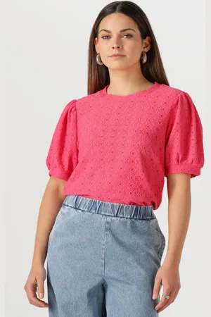 Object Dames Tops & T-shirts Objlaila S/s Re Top - - Maat XL