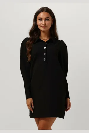 Ruby Tuesday Dames Kleedjes Rozzyn Collar Dress With Placket And Sleeve Detail - - Maat 36