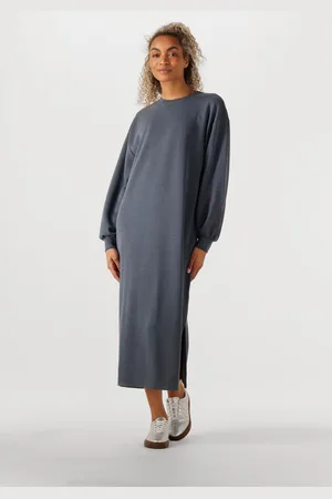 Alix the label Dames Kleedjes Ladies Knitted Flowy Long Sweater Dress - - Maat XS
