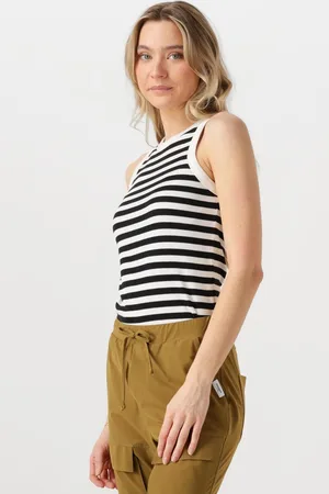 penn ink Dames Tops & T-shirts Singlet Small Stripe - - Maat XL