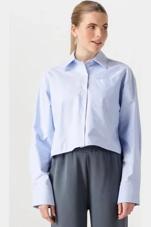 Second Female Dames Blouses Baulo Cropped Shirt - - Maat XL