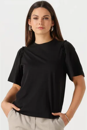 SELECTED Dames Tops & T-shirts Slfpenelope 2/4 Ruffle Tee - - Maat XS
