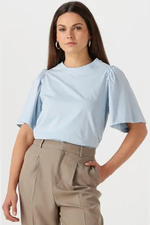 SELECTED Dames Tops & T-shirts Slfpenelope 2/4 Ruffle Tee - - Maat S