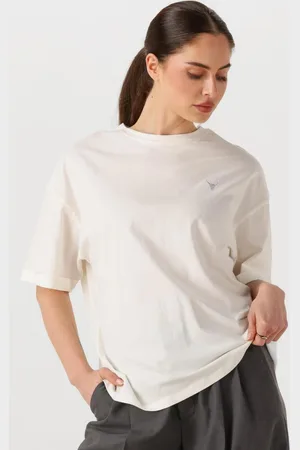 Alix the label Dames Tops & T-shirts Ladies Knitted Adventure T-shirt - - Maat XL