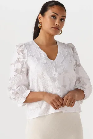 SELECTED Dames Blouses Slfcathi-sadie 3/4 Top Ff - - Maat 34