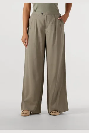 SELECTED Dames Broeken Slfnatuk Mw Wide Pleated Pant - - Maat 34