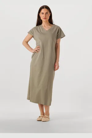 With Black Dames Kleedjes Wblcarma Long V-neck Dress - - Maat XL