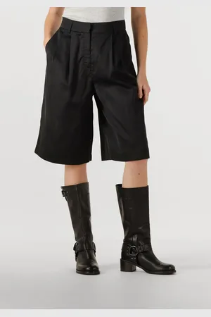 With Black Dames Broeken Wblselma Wide Linen Bermuda - - Maat XL