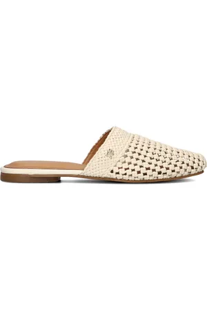 Tommy Hilfiger Dames Slippers Crochet Leather Mule - - Maat 37