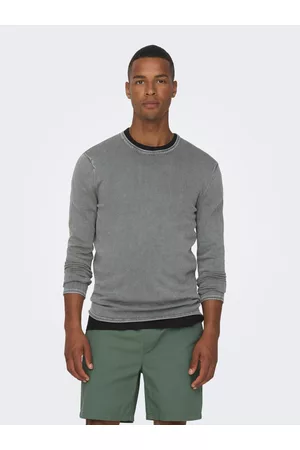 Only & Sons Heren Gebreide truien - Ronde Hals Pullover