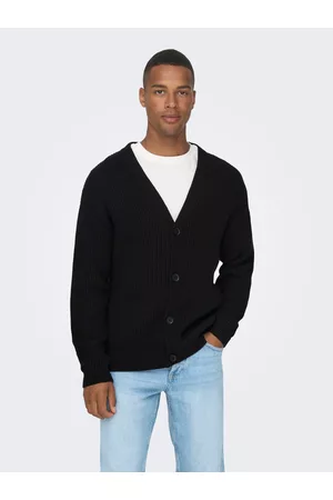 Only & Sons Heren Gebreide Vesten - V-hals Gebreid Vest
